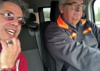 Il viaggio di Ernesto e Tonio per salvare nove ucraini. Il videodiario di Telebari: la partenza