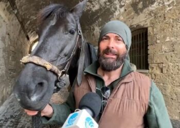 Spunta un cavallo a Bari vecchia, è Furia e con Cristian fa il giro d’Italia: “Inseguite i sogni” – VIDEO