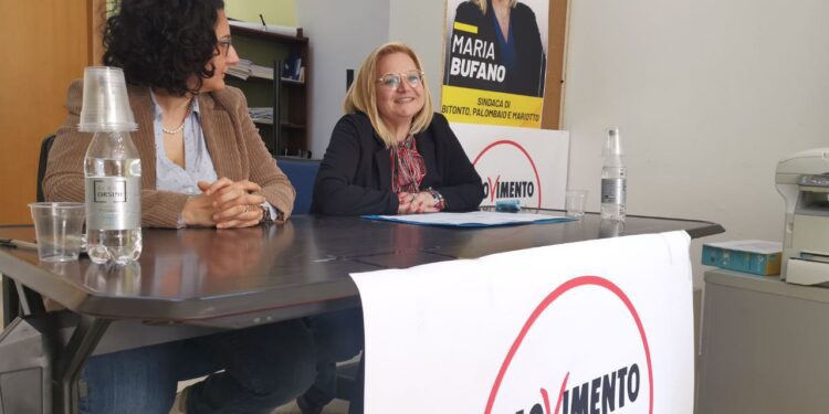 Maria Bufano con l'on. Francesca Anna Ruggiero