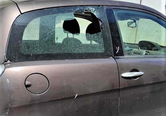 Auto danneggiata a Santo Spirito