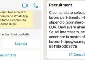 “Sei stato selezionato per un lavoro. Stipendio da 500 a 2.000 euro al giorno”: il nuovo sms truffa