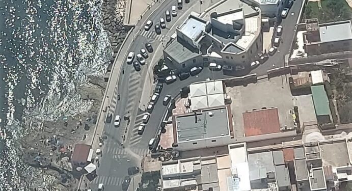 La complessa viabilità di Santo Spirito vista dall'alto