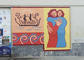 Al quartiere Libertà un murale sull’inclusione sociale: l’opera all’oratorio del Redentore