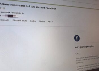 Mail Truffa Facebook