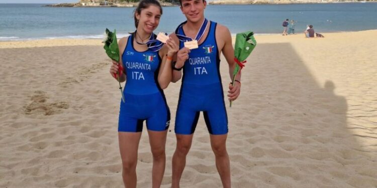 Europei Beach Sprint, Michelangelo Ed Alessandra Quaranta Del Cc Barion Con Bronzo
