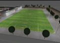 07 03 23 Oggi Il Sopralluogo Sul Cantiere Per La Riqualificazione Del Campo Sportivo Leo Dell'acqua A Carbonara Render 1