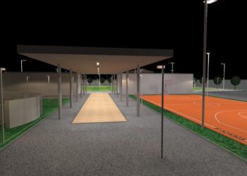 07 03 23 Oggi Il Sopralluogo Sul Cantiere Per La Riqualificazione Del Campo Sportivo Leo Dell'acqua A Carbonara Render 2