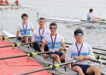 Canottaggio Primo Meeting Sabaudia, Argento Quattro Di Coppia Cc Barion