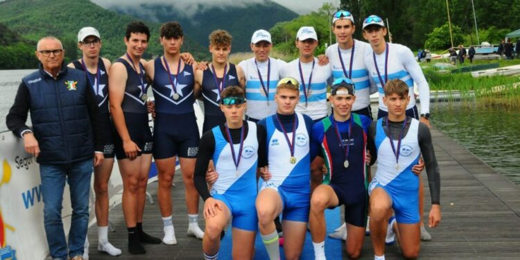 Canottaggio 2° Meeting Nazionale Piediluco, Podio Quattro Di Coppia U17 Con Bronzo Cc Barion Canottaggio.org
