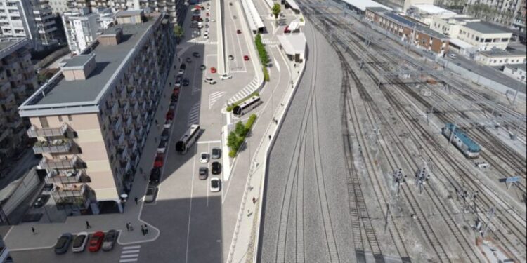 Terminal Bus Di Bari Centrale Render Via Capruzzi
