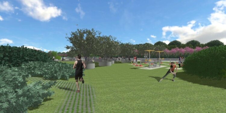 26 06 23 Parco Della Rinascita Area Fitnees Primavera 10 Anni Render