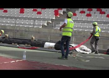 Bari, Stadio San Nicola: Installato Il Primo Dei 26 Petali Di Copertura. “per Italia Malta Sarà Tutto Pronto”