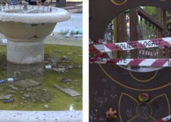 ‘giostre Rotte E 2 Bimbi Feriti’, Degrado In Piazza Garibaldi: Fontana Puzzolente E Piena Di Rifiuti – Video