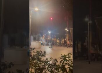 Bari, Fuochi D’artificio In Corso Vittorio Emanuele