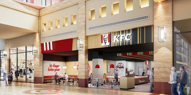 Kfc Molfetta Foodcourt 2 Credits Mazzei Architects