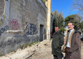 06 02 24 Al Via I Lavori Nella Ex Caserma Rossani Sull'immbole Che Ospiterà La Casa Della Cittadinanza Questa Mattina Il Sopralluogo 1