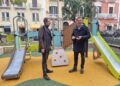 23 02 24 Stamattina L'inaugurazione Della Nuova Area Ludica In Piazza Balenzano