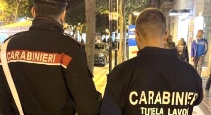 Carabinieri tutela lavoro