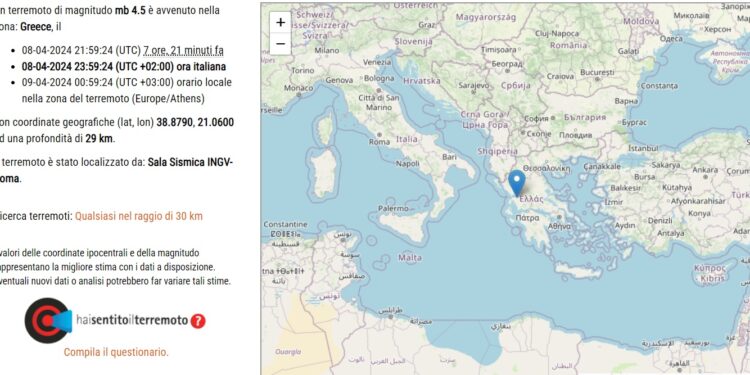 Terremoto Grecia