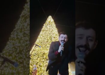 Bari, 50mila Luci A Led Accendono L’albero Di Piazza Del Ferrarese: Lo Show Tra Musica E Intelligenza Artificiale – Foto E Video