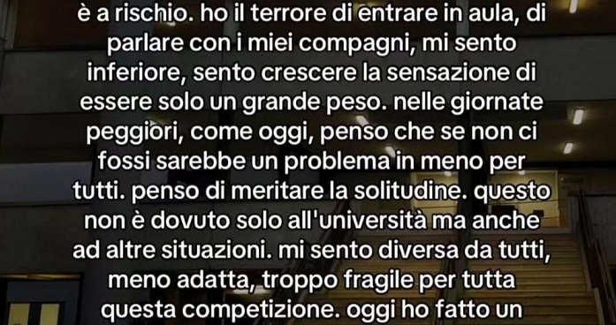 Messaggio Studentessa
