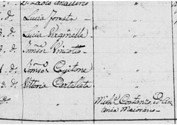 Scagliozza E Cartellata cognomi strani Bari