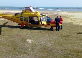 Sanità: Eliambulanza Sulla Spiaggia Di Senigallia