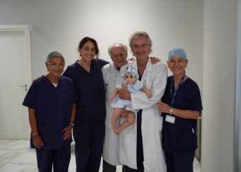 Da Sx, Dott.ssa Ancona, Dott.ssa Maddalena, Dott. Rinaldi, Dott. Totaro, Dott.ssa Cho Yoon Sung Ld Santa Maria Hospital