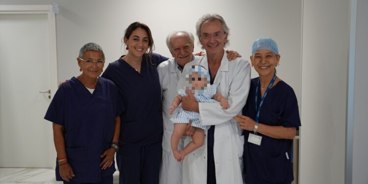 Da Sx, Dott.ssa Ancona, Dott.ssa Maddalena, Dott. Rinaldi, Dott. Totaro, Dott.ssa Cho Yoon Sung Ld Santa Maria Hospital