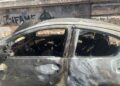 Incendio auto via Dieta