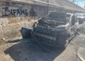 Incendio auto via Dieta