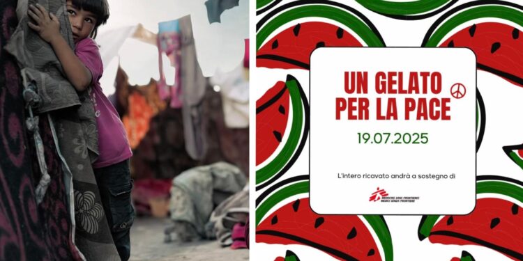 gelato per la pace Gaza
