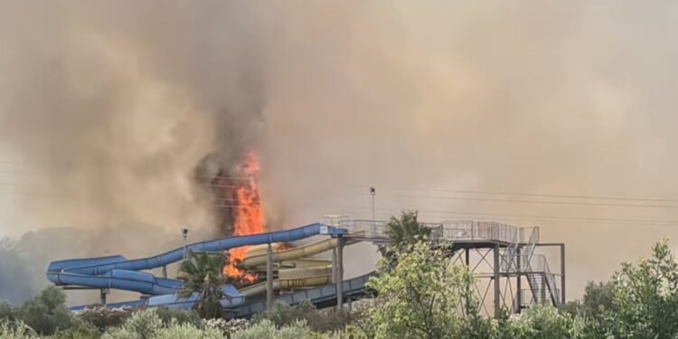 incendio Marina di Pulsano