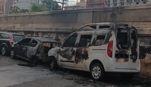 Incendio Furgone Via Dieta