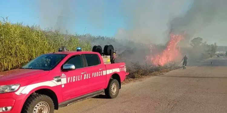 Incendio Lago Salso