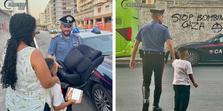 Carabinieri Donano Seggiolino