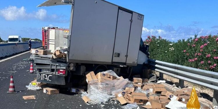 Incidente camion Polignano