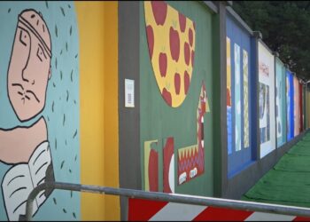 A Bari Svelato Murà, Il Murale Condiviso Sulla Legalità: Lungo 300 Metri Attorno Al Parco Giustizia – Video
