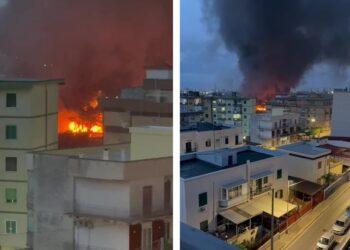Incendio Villaggio Del Lavoratore