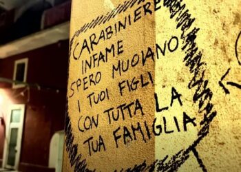 Scritta Contro I Carabinieri A Sava Ta