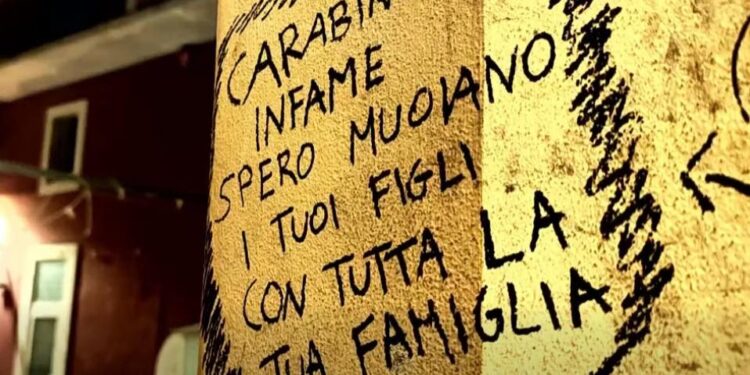 Scritta Contro I Carabinieri A Sava Ta