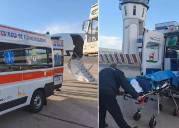 Bimbo Ambulanza Aeroporto