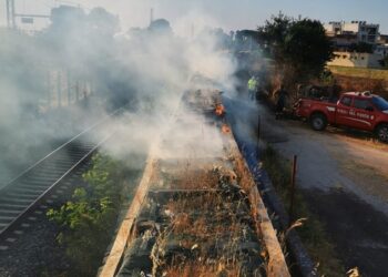 Incendio Ferrovia casamassima