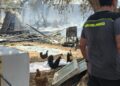 animali incendio campo rom