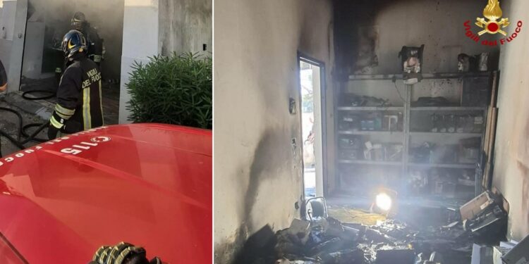 Incendio Deposito Ev