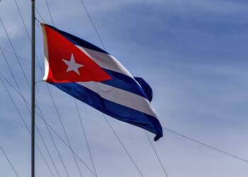 Low Angle Shot Of The National Flag Of Cuba On A Flagpole