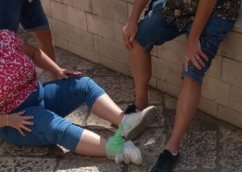 Turista Caduta