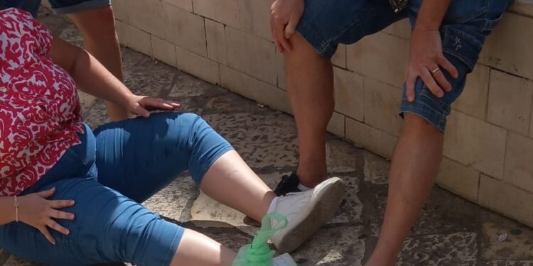 Turista Caduta